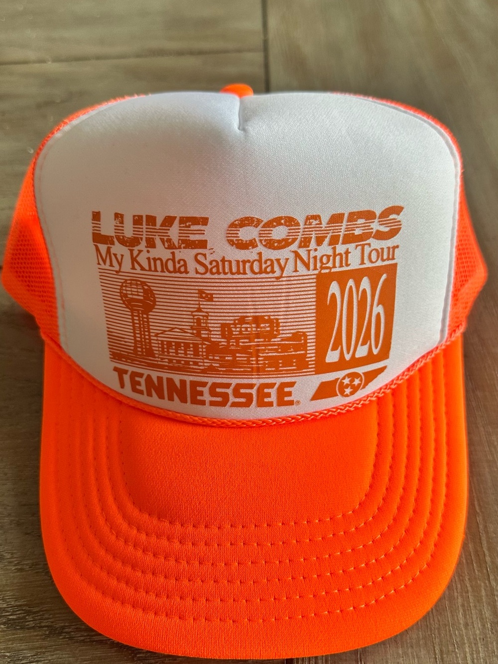 Luke Combs Neyland My Kinda Saturday Night 2026  tour Knoxville, Tn trucker hat